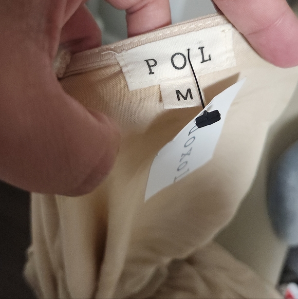 NWT POL shirred knit gathered midi dress - Picture 6 of 6